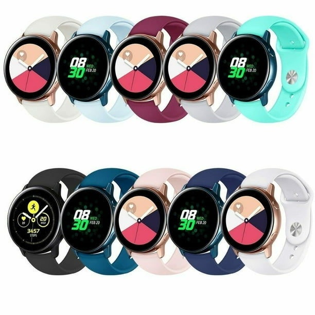 Amerteer Fit Samsung Galaxy Watch Active/Active Bands, 20mm Quick Release Stylish Sport Silicone Bands Straps Wristbands Bracelet Watch Band Replacement for 42mm Galaxy Watch - Walmart.com