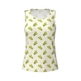 thumbnail image 4 of Xecao Corn print women's scoop neck, loose-fit workout tank tops for the gym., 4 of 9