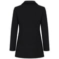 thumbnail image 6 of Afelkas Women Winter Peacoat Single Breasted Notched Lapel Tailored Fit and Flare Wool Blend Coat with Pockets, 6 of 7