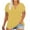 Yellow, variant on Feancey Summer Plus Size Tops for Women Petal Sleeve Loose T-Shirts Dressy V Neck Workout Blouse Solid Color Trendy Going Out Tee Shirt Mint Green 4XL