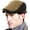 Beige, variant on Mens Flat Newsboy Cap Adjustable Beret Hat Stitching Knitted Peaked Cap Gift for Father Casual Driving Hat