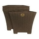 thumbnail image 1 of Kit 4 Macetas cuadradas Rattan Mediana (Oro Viejo), 1 of 3