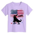 thumbnail image 4 of Gubotare Fourth of July Shirt Toddler Boy Boys' Graphic Tee - Soft and Breathable Classic Crewneck Short Sleeve Pullover T-Shirt for Boys (Purple,Size 13-14 Years), 4 of 4