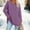 Purple, variant on TODOZO Women's Oversized T Shirts V Neck Tees Summer Long Sleeve Casual Comfy Cozy Tunic Tops Loose Fit Shirts Solid Basic Tops Womens Long Sleeve Tops Oversized T Shirts Striped Shirts Round Neck