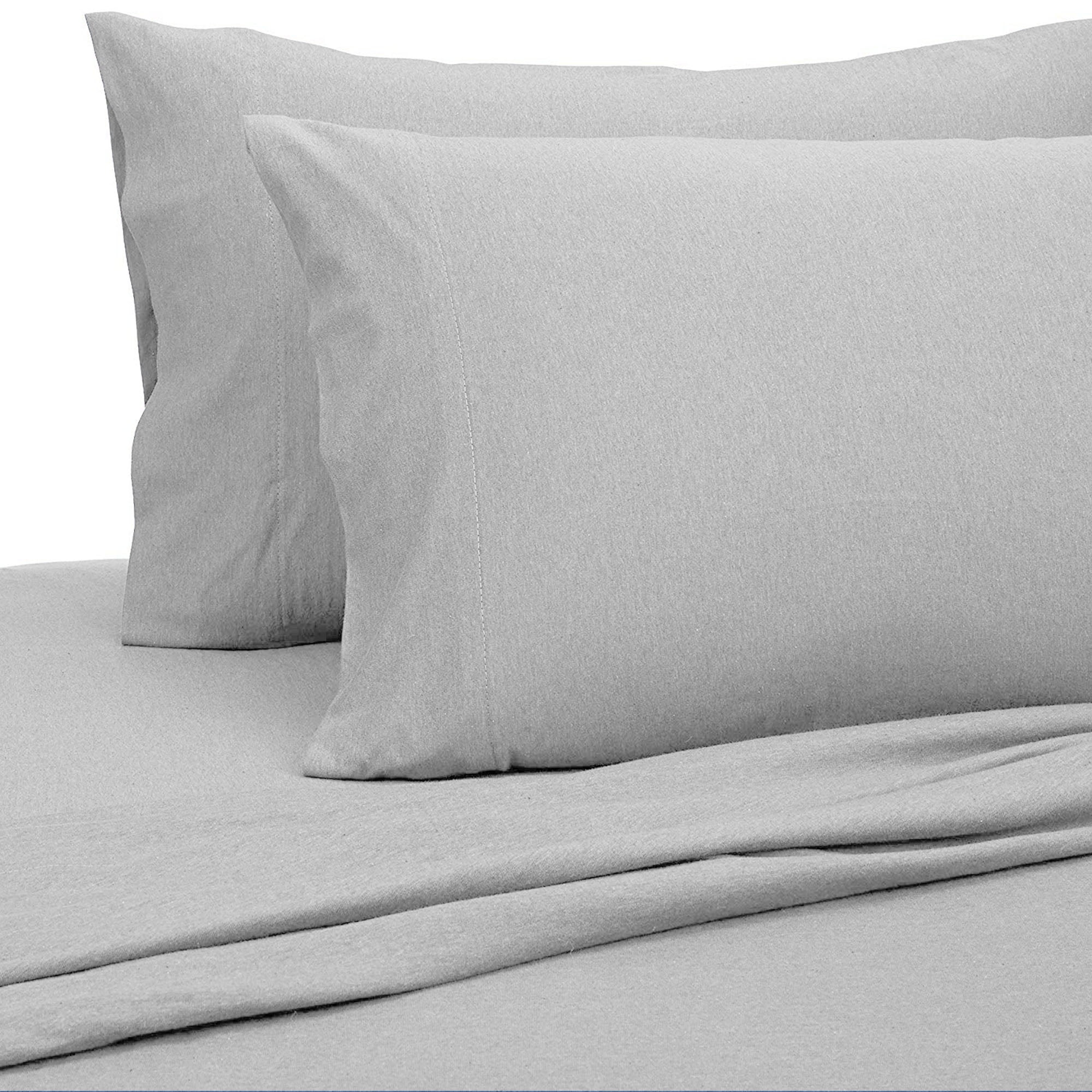 LINEN GALAXY /® T200 EGYPTIAN COTTON WHITE FITTED SHEET DOUBLE WITH PAIR OF PILLOW CASES