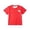 Red, variant on Boys Dinosaur Print Short Sleeve T-Shirt, Front Mini T-Rex and Back Big Dino Graphic Crewneck Tee, Soft Casual Everyday Top for Kids School Outdoor Wear(Pink,4-5 Years)