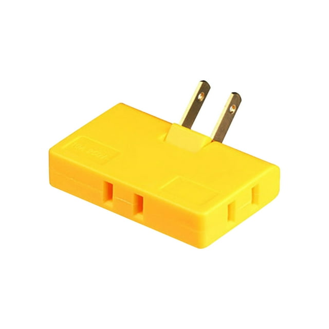 Birdeem Multi-Head Plug Into One-Turn Split-Head Variational Converter Three-Term Two-Claw Flat-Foot Plug-In Triangular Socket Two Holes Long and Empty