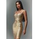 thumbnail image 3 of Vestido Bellabarnetten Peyton sin mangas con cuello en V, vendaje midi, 3 of 6