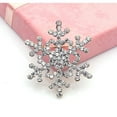 thumbnail image 3 of Daisyyozoid Wholesale Fashion Brooch Pin Crystal Rhinestone Large Snowflake Winter snow Theme, 3 of 5