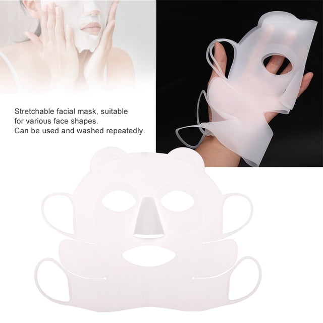 Funda De Silicona Reutilizable Para Mascarilla Facial, Evita La Evaporacia Del Suero, Diseño De Gancho Para La Oreja, Agradable Para La Piel, Estriz Varias Formas DE