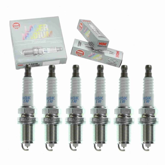 6 pc NGK 3508 Laser Iridium Spark Plugs for 3303 3435 4503 4701 IK16TT PK16TT SK16PR-F8 SK16R-P8 Ignition Wire Secondary Fits select: 2004-2005 MAZDA MX-5 MIATA