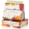Qocolhg 2025 Desk Calendar, 2 Pcs Standing Flip Desktop Calendar from
