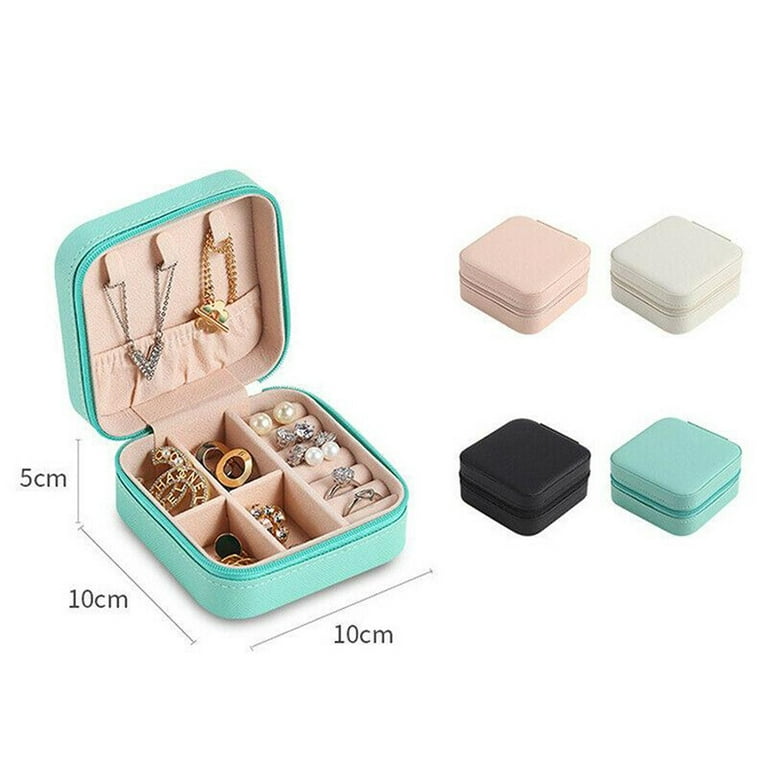 CASEGRACE Travel Jewelry Case, Small Jewelry Box Portable Jewelry Travel  Organizer Display Storage Case for Rings Earring Necklace Bracelet, Gift  for