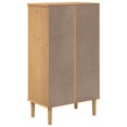 thumbnail image 5 of vidaXL Shoe Cabinet SENJA Rattan Look Brown 59.5x35x107 cm Solid Wood, 5 of 5
