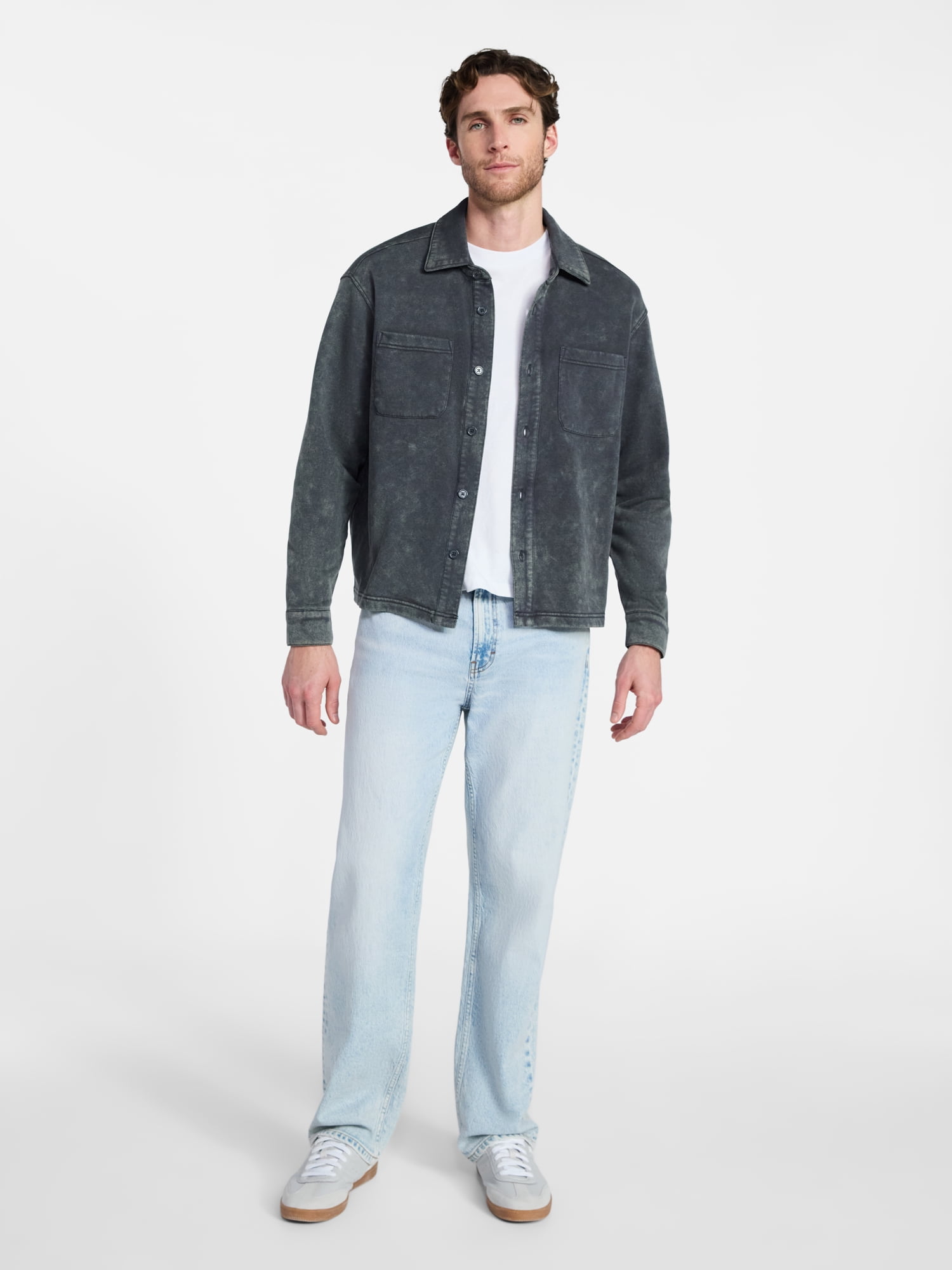 No Boundaries Fleece Shirt Jacket, Men's & Big Men's