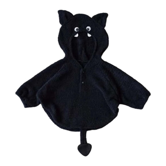 Gaexia Halloween Baby Bodysuit Hooded Romper, Soft Long Sleeve Outfit for with Themed Print Design
