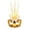 A002- Gold, variant on Blue Masquerade Mask 6 Inch Sequined Butterfly Led Mask, Venetian Masquerade Masks for Masquerade Party Mardi Gras Accessory Halloween Dress Up, 1 Pack