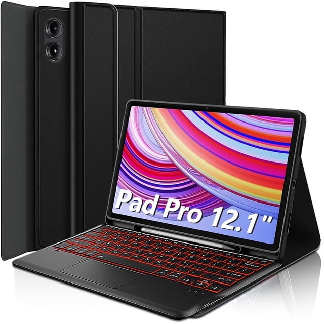 Funda de teclado LDSOYIA Touchpad para Xiaomi Redmi Pad Pro de 12,1 pulgadas