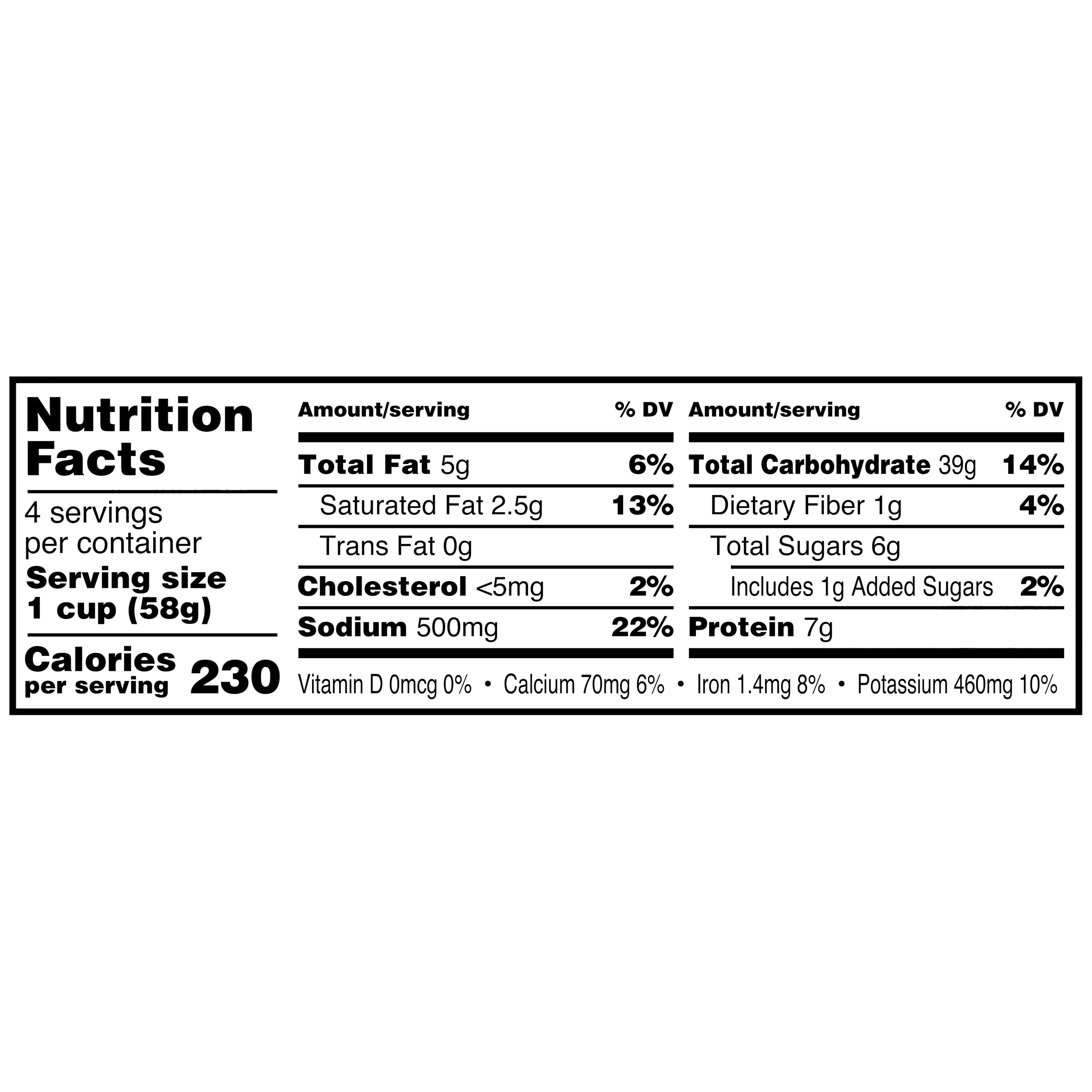 (6 pack) Great Value Three Cheese Macaroni & Cheese, 2.05 oz, 4 Count (Shelf Stable)
