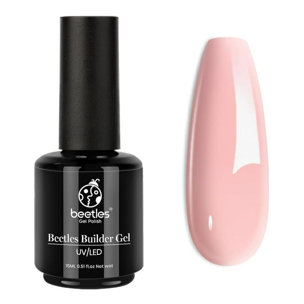 Gel constructor para uñas Beetles Nude Pink, 15 ml, 5 en 1