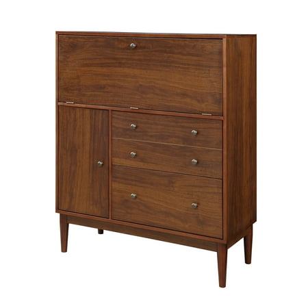 Alera Walnut Desk - ACME Mullener Desk in Walnut