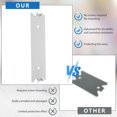 thumbnail image 4 of Grusce 50Pcs Wood Stud Nail Plate Set 2.5inch 6inch Galvanized Steel Cable Protector Plate Safety Nail Plate Sturdy Anti-Nail Protection Plate Hardware with Pointed Prong for Protect Wiring, 4 of 5