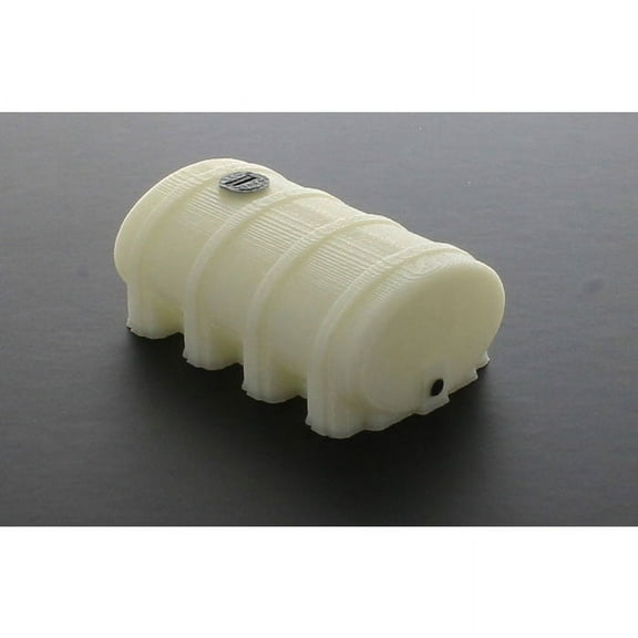 3D to Scale 1/64 3D Printed White Plastic Elliptical Leg Tank 64-322-WT