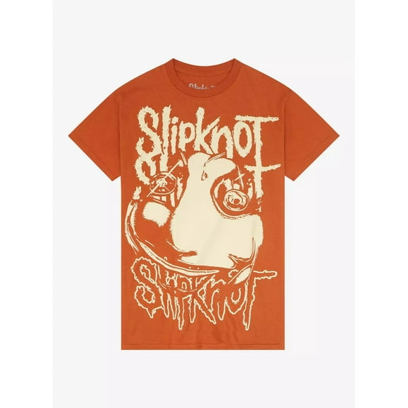 Slipknot Men's Official Merchandise Mask Tribal S Tee T-Shirt in Burnt Orange (Small, Burnt Orange)