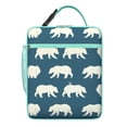 thumbnail image 5 of Bear Insulated Lunch Box Teen Reusable Lunch Tote Bag Lightweight Portable Lunch Bag Work Beach, 5 of 6