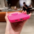 thumbnail image 6 of for Samsung Galaxy S22+ Plus Case, Cute Kawaii 3D Love Heart Gradient Color Curly Wave Frame Camera Lens Cover Shockproof Soft Silicone S22 Plus Phone Case 6.6" for Women (Hot Pink), 6 of 6