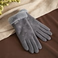 thumbnail image 4 of Gloves for Men and Women Winter Gloves Ladies Fashion Warm Gloves Outdoor Riding Driving Cute Bow Plus Touched Screen NonSlip Gloves, 4 of 4