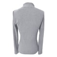 thumbnail image 4 of FYDUU Women's T Shirt Fall Tops Womens Long Sleeve T Shirts Turtle Neck Stretchy Slim Fitted Knit Shirts Lightweight Sweater Basic Layering Top Dressy Casual Shirts, 4 of 5
