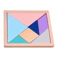 thumbnail image 1 of Rompecabezas de madera Tangram para niños, rompecabezas de formas, bloques de rompecabezas, juguete educativo temprano preescolar L, 1 of 9