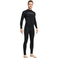 thumbnail image 5 of Premium Men Diving Wetsuit Full Zipper Diving Rash Guards Scuba Snorkeling Kayaking Jumpsuit, L, XL, 5 of 8