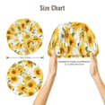 thumbnail image 5 of Yiaed Artistic Marble Pattern Sunflower Print Satin Bonnet Silk Bonnet Hair Bonnet for Sleeping Hair Bonnets, 5 of 6