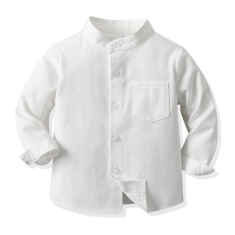 white christmas dresses Breathable White Long Sleeve Dress Shirt