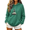 thumbnail image 2 of Plus Size Halloween Hoodies for Womens Cute Ghost Graphic Tops | Fall Long Sleeve Shirt, Casual Holiday Clothes, 2 of 5