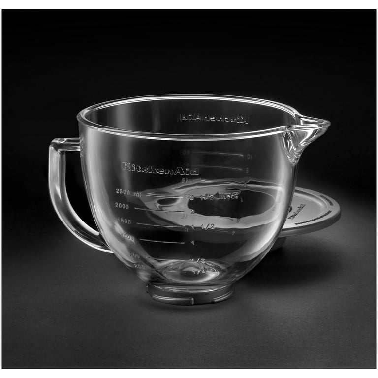 KitchenAid Stand Mixer Bowl, 5 quart, Glass with Measurement Markings