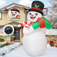 thumbnail image 7 of GOOSH Christmas Inflatable 6 FT Blow Up Snowman Inflatable with Colorful LEDs, Snowman Blow Up Snowman Christmas Decorations, Christmas Inflatable Outdoor Decoration Clearance for Xmas/Holiday/Garden, 7 of 7