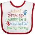 thumbnail image 3 of Inktastic Social Worker Like Mommy Boys or Girls Baby Bib, 3 of 4