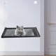 thumbnail image 4 of Resistente y duradera hamaca para gatos que cuelga ventana grande Percha Grids de jinwen Gato colgando hamaca, 4 of 6
