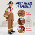 thumbnail image 4 of Dress Up America Fireman Costume for Kids - Role Play Firefighter Costume, 4 of 6
