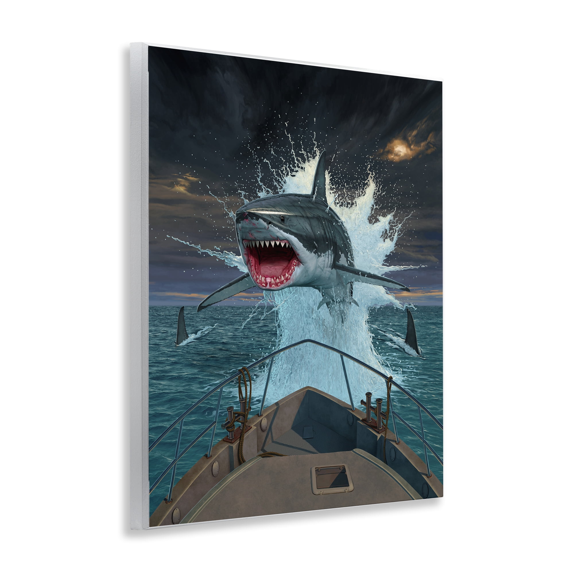 Stupell Industries Fish Out Of Water Wall Plaque Art, design by Vincent Hie