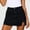 #038-Black, variant on TaTaai Women's Denim Mini Skirt with Button Front, Side Slit, and Classic Casual Style for Summer Gift