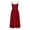Red, variant on Zpanxa Women's Slim Fit Strappy Dress Solid Color Tie Waist Pleated Midi V Neck Bodycon Dress