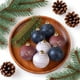 thumbnail image 4 of 6cm 12 Pack Vintage Christmas Balls Weathered Christmas Tree Decorations, 4 of 7