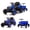 blue, variant on 12V Kids Ride on Tractor with Detachable Trailer, 8-Wheel Electric Toddler Vehicle with Parent Remote Control, Max 2.5 MPH, Battery Powered Farm Tractor Toy Gift for Boys Girls 3-8 Years Old