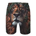 thumbnail image 3 of Fuzoiu Lion Forest Crown Print Men's Beach Shorts,Men's Swim Trunks,Quick Dry Board Shorts with Pockets,Men's Bathing Suits for Surfing, Running, and Casual Wear-XX-Large, 3 of 6