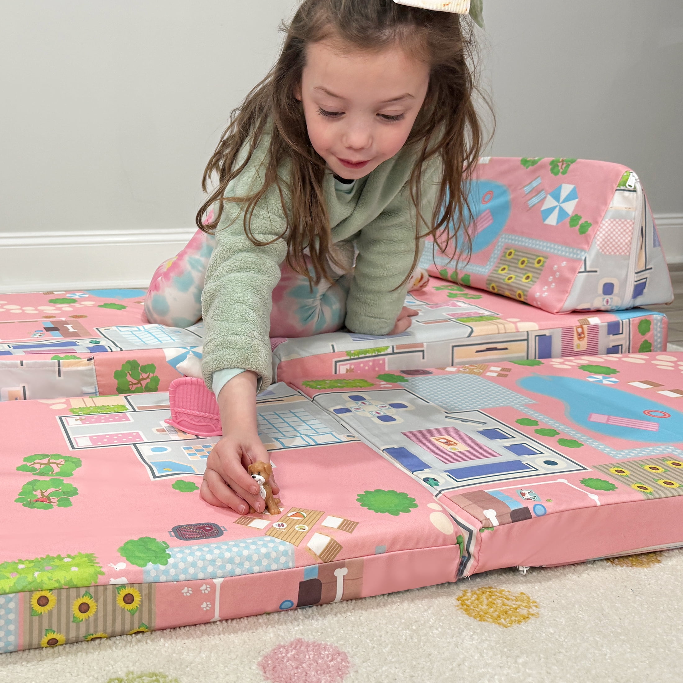 Imaginarium Little Brother, Little Sister Kids and Toddler Play Couch, Doll House