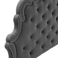 thumbnail image 4 of Modway Arabella Button-Tufted Performance Velvet King/California King Headboard in Charcoal, 4 of 9